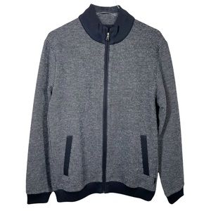 HUGO BOSS Zip Front Sweater Jacket Men's Large Slim Fit